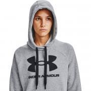 Women's hoodie Under Armour avec logo Rival Fleece