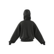 Girl's 1/2 zip woven hoodie jacket adidas Dance