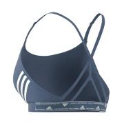 Women's light support bra adidas Aeroreact 3-Stripes