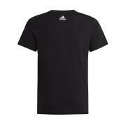 Girl\'s cotton and Logo polos Linear Handball - - t-shirt adidas Textile logo wear - Essentials T-shirts
