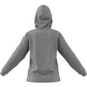 Sweatshirt regular full zip fleece hoodie woman adidas Essentials 3-Stripes