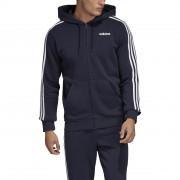 Hooded jacket adidas Essentials 3-Stripes Fleece