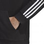 Zip Hoodie black adidas 3-Stripes
