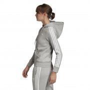 Women's hooded jacket adidas Essentials 3-Stripes Fleece