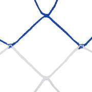 Pair of two-tone handball nets in pp braided single mesh Emdé 4 mm