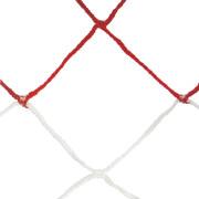 Pair of two-tone handball nets in pp braided single mesh Emdé 4 mm