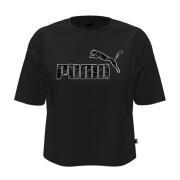 Women's T-shirt Puma ESS+ marbleized Cropped Relaxed